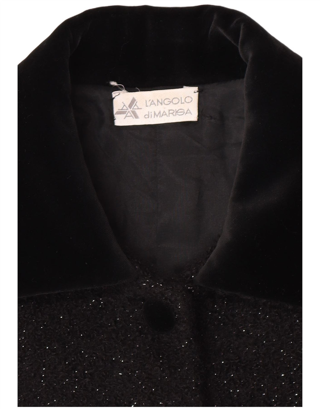 Marisa Womens 5 Button Blazer Jacket UK 12 Medium Black Flecked