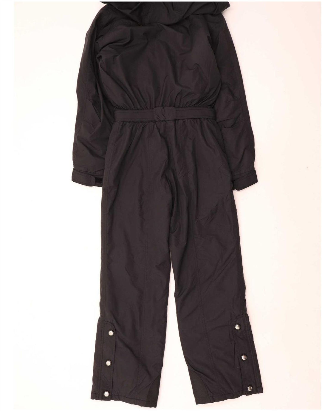 Fila Womens Italia Hooded Ski Jumpsuit IT 42 Medium Black Nylon