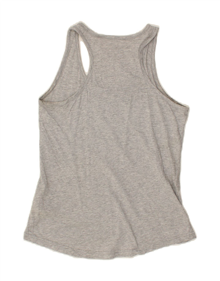 PUMA Womens Graphic Vest Top UK 6 XS Grey Cotton Vintage Puma and Second-Hand Puma from Messina Hembry 