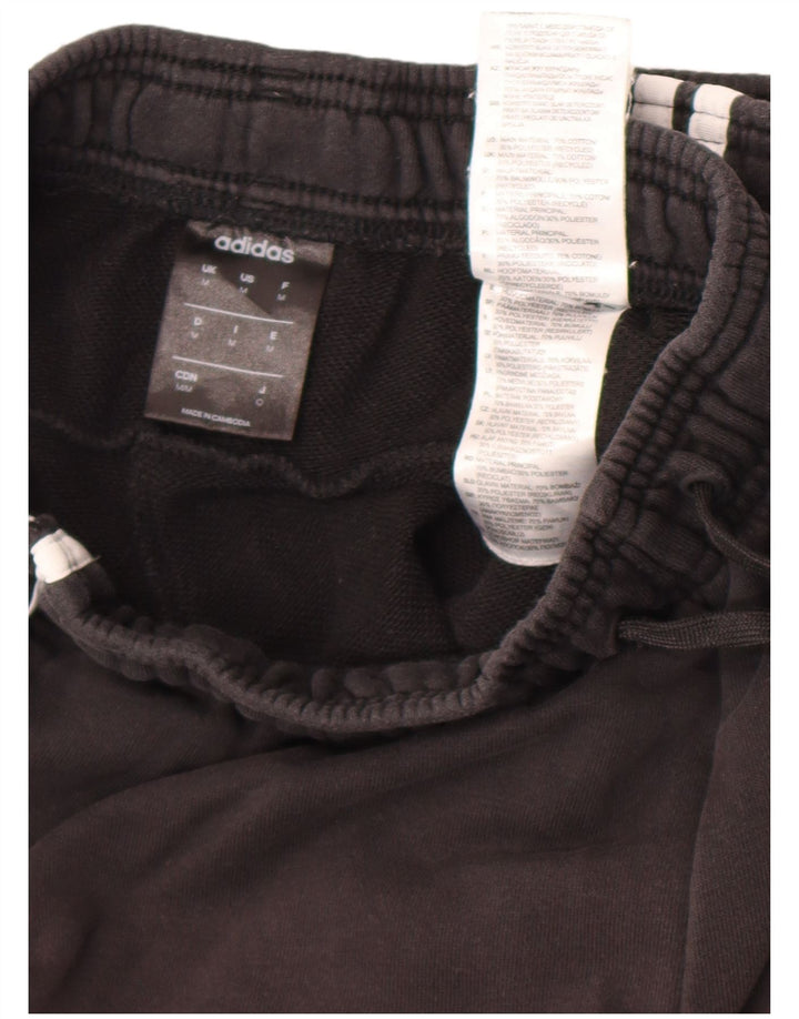 Adidas Mens Tracksuit Trousers Joggers Medium  Black Cotton