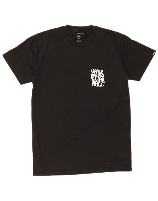 Vans Mens Classic Fit Graphic T-Shirt Top Small Black Cotton