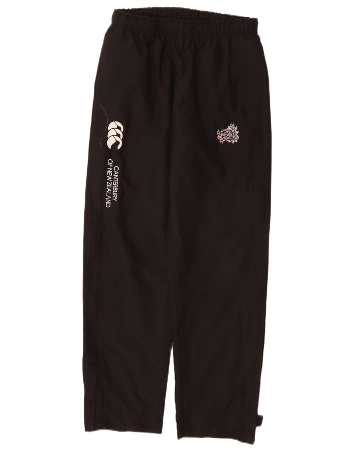 CANTERBURY Boys Graphic Windbreaker Trousers 13-14 Years  Black Polyester
