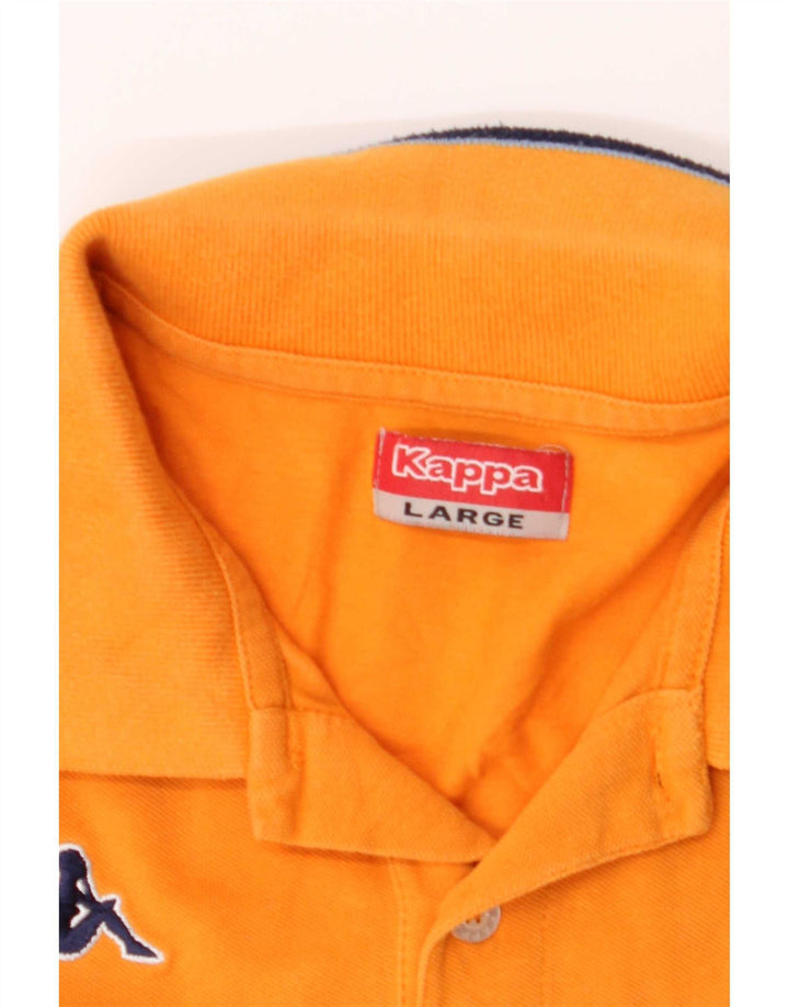 Kappa Mens Polo Shirt Large Orange