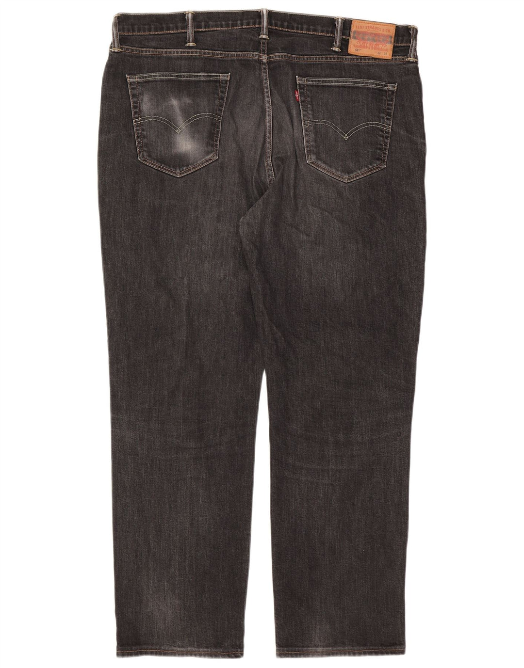 Levi's Mens 541 Tapered Jeans W42 L31 Black Cotton