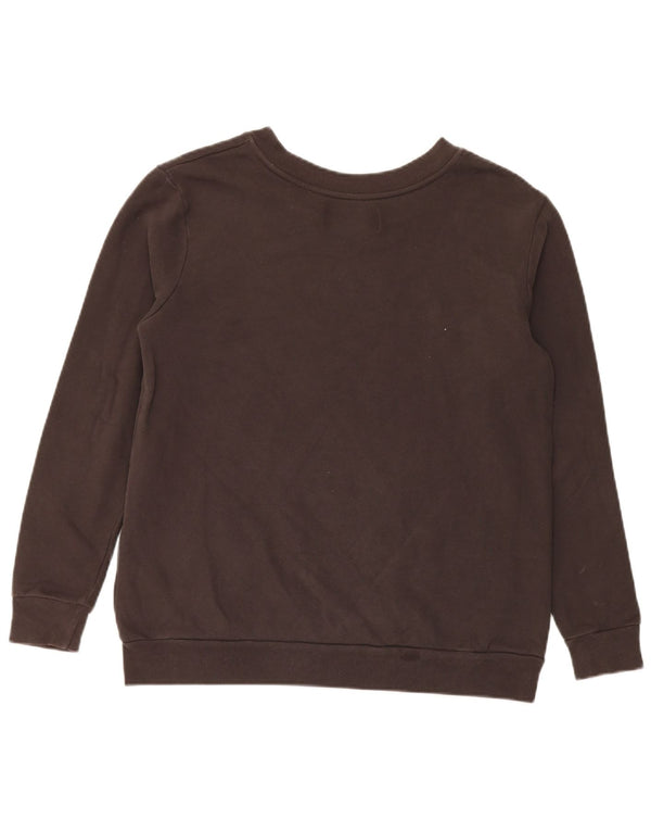 Calvin Klein Jeans Mens Graphic Sweatshirt Jumper Small Brown Cotton