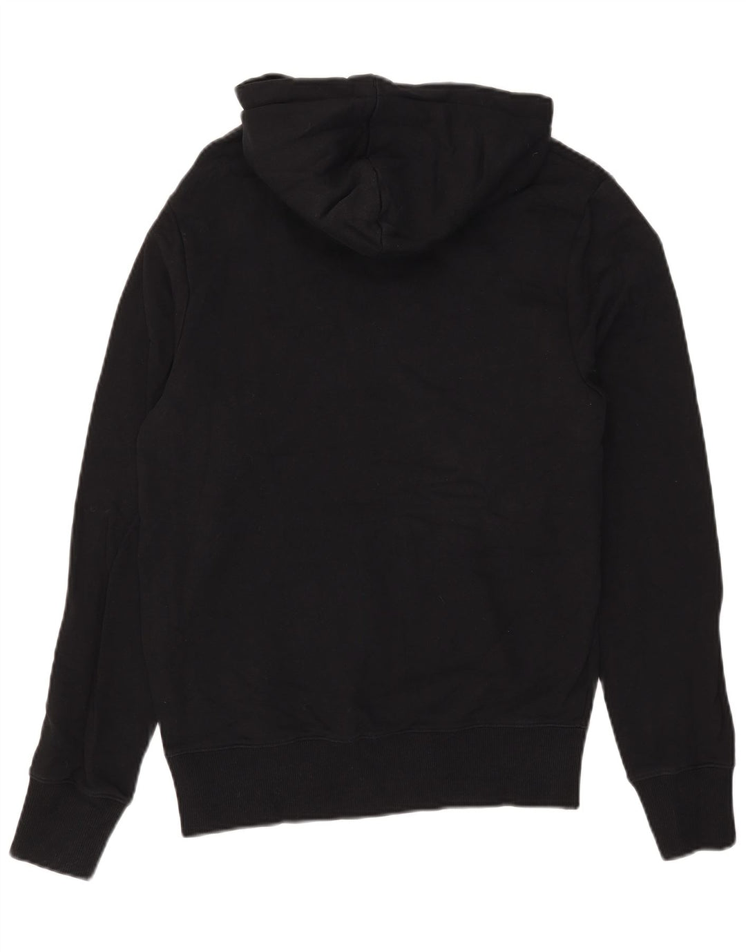 Fred Perry Mens Graphic Hoodie Jumper Small Black Cotton