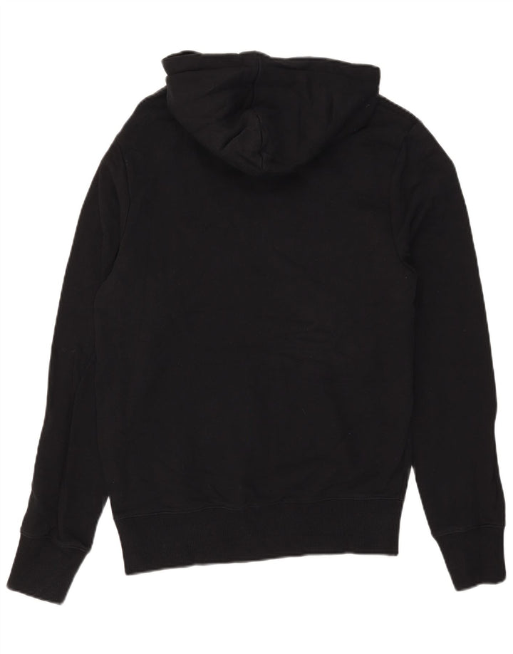 Fred Perry Mens Graphic Hoodie Jumper Small Black Cotton
