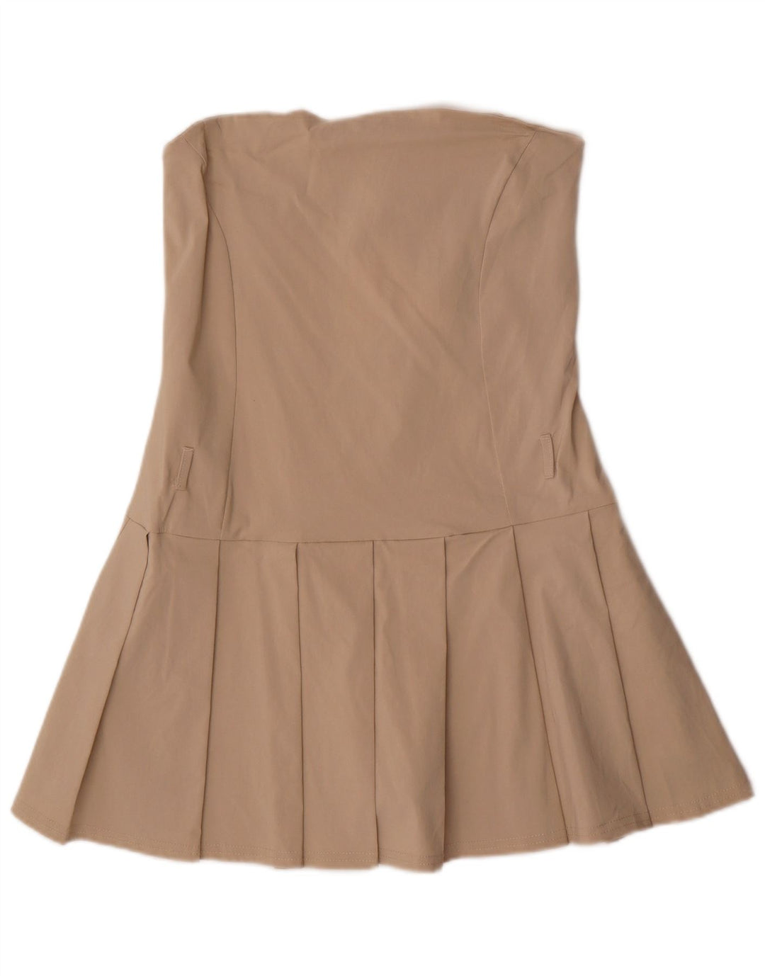 Quiz Womens Strapless Playsuit UK 16 Large Beige Viscose