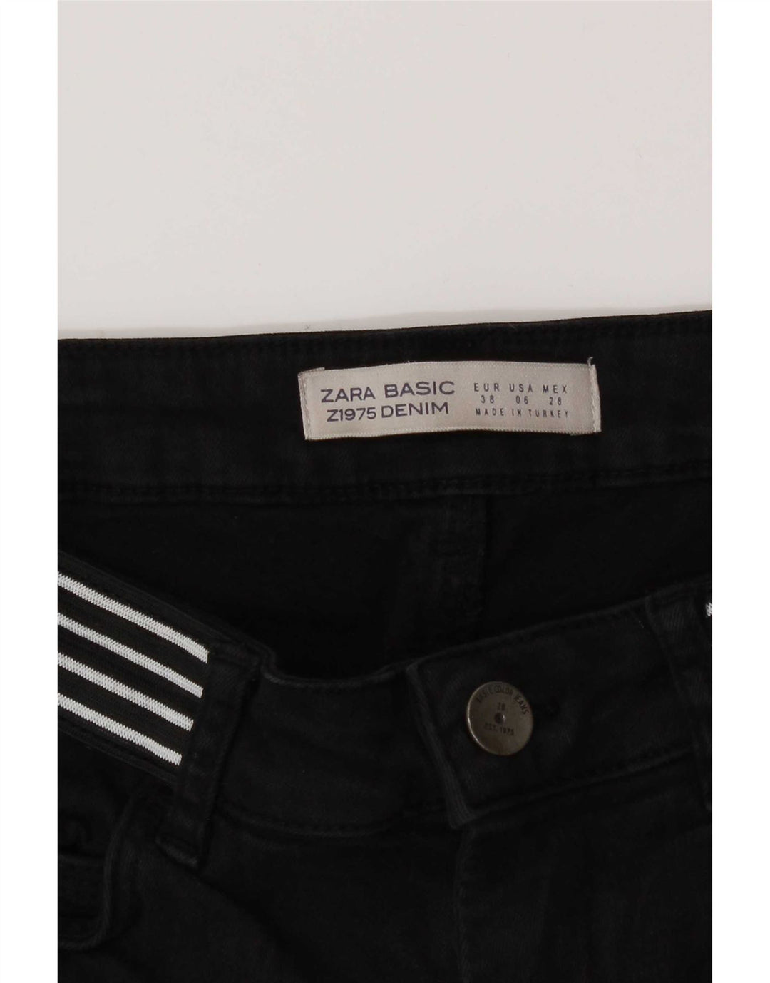 Zara Womens Slim Jeans EU 38 Small W28 L27 Black