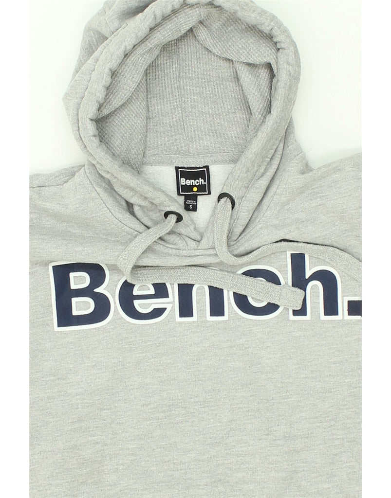 BENCH Mens Graphic Hoodie Jumper Small Grey Cotton | Vintage Bench | Thrift | Second-Hand Bench | Used Clothing | Messina Hembry 
