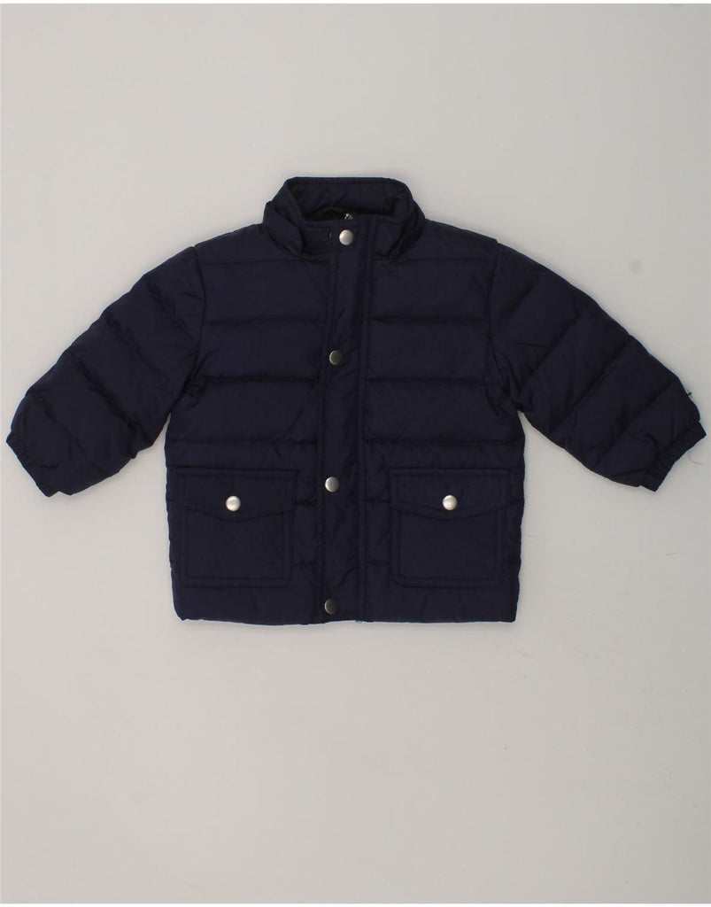 GIANFRANCO FERRE Baby Boys Padded Jacket 3-6 Months Navy Blue Polyester | Vintage Gianfranco Ferre | Thrift | Second-Hand Gianfranco Ferre | Used Clothing | Messina Hembry 