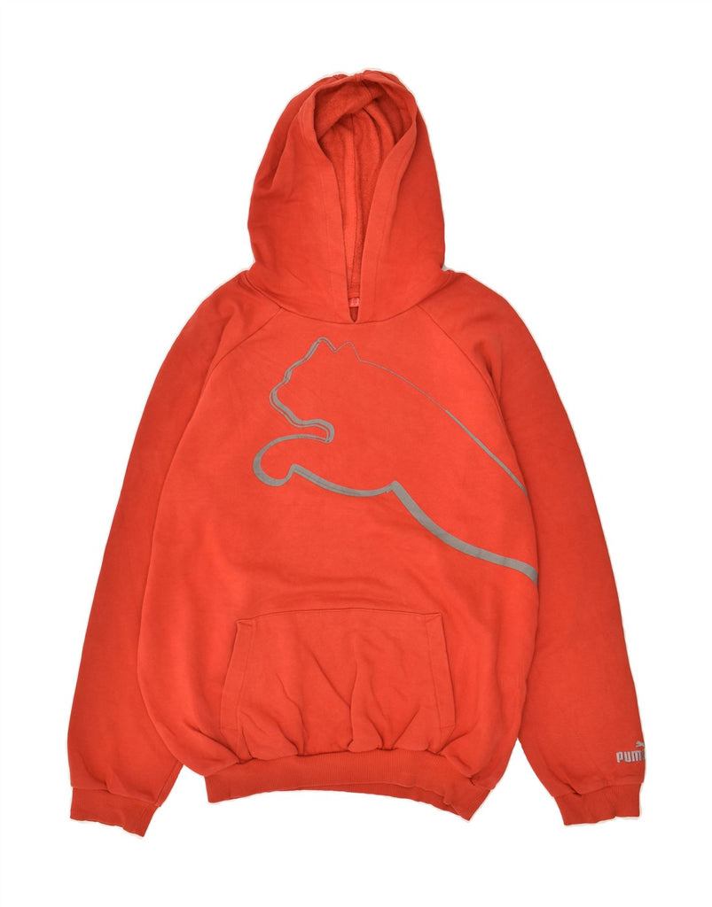 PUMA Boys Loose Fit Graphic Hoodie Jumper 15-16 Years 2XL Red Cotton | Vintage Puma | Thrift | Second-Hand Puma | Used Clothing | Messina Hembry 