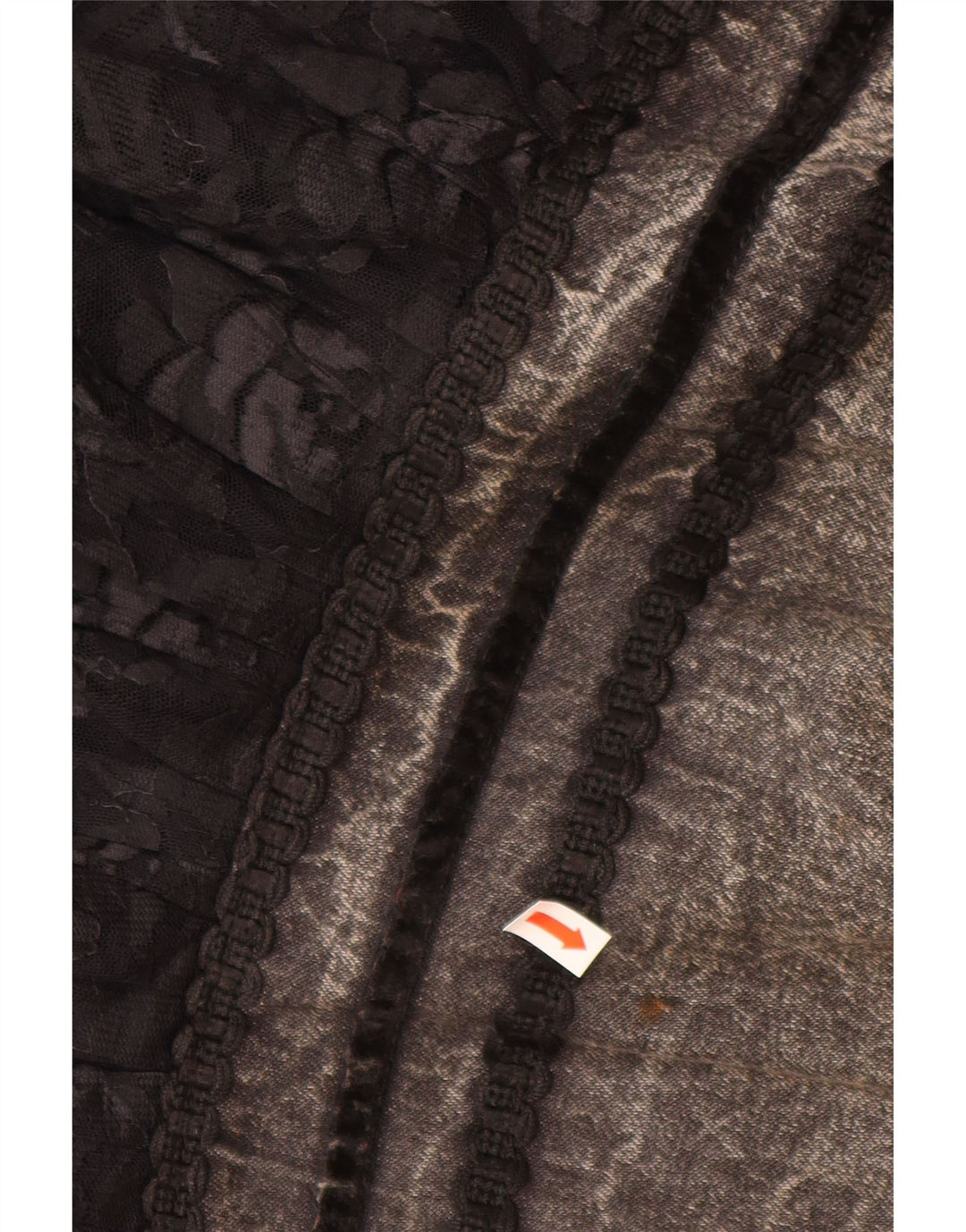 VINTAGE Womens Denim Skirt W28 Medium Grey