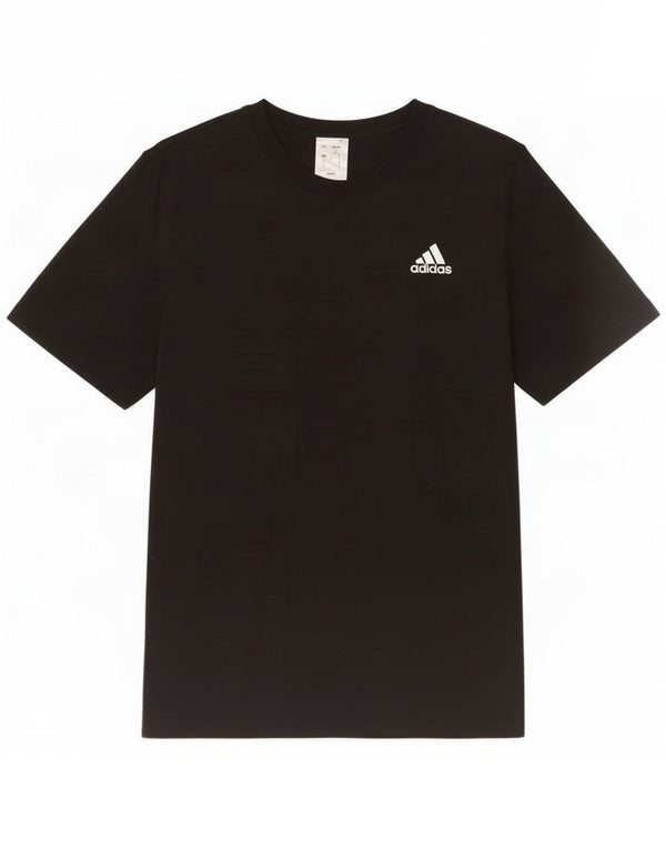 Adidas Mens T-Shirt Top Small Black Cotton
