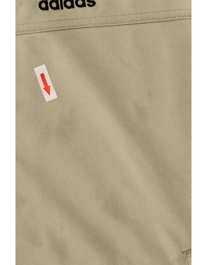 Adidas Mens Tracksuit Top Jacket UK 38/40 Medium Khaki Polyester