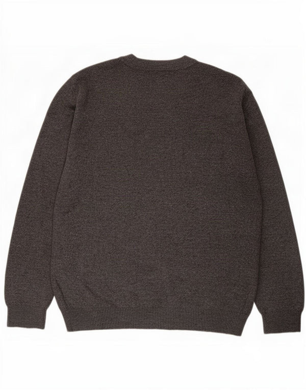 Marlboro Classics Mens Crew Neck Jumper Sweater 2XL Grey Wool