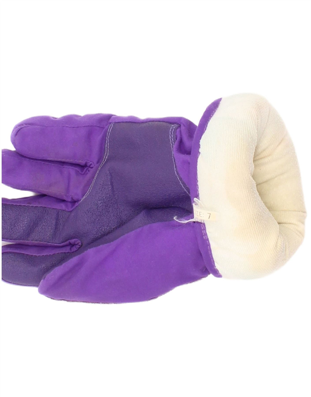 Vintage Womens Graphic Ski Gloves Large Purple