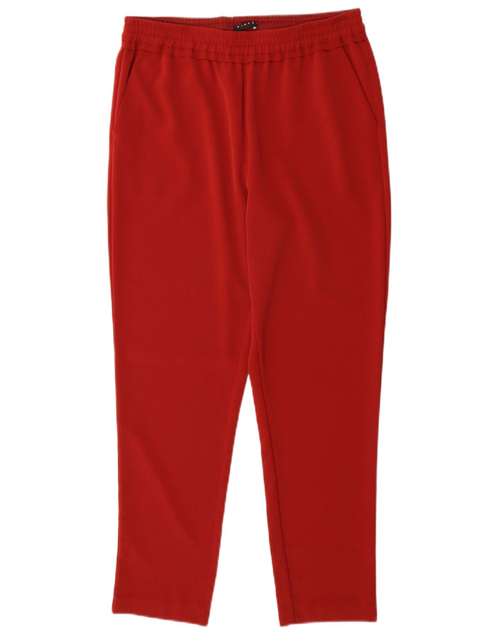 Sisley Womens Tracksuit Trousers UK 14 Medium  Red