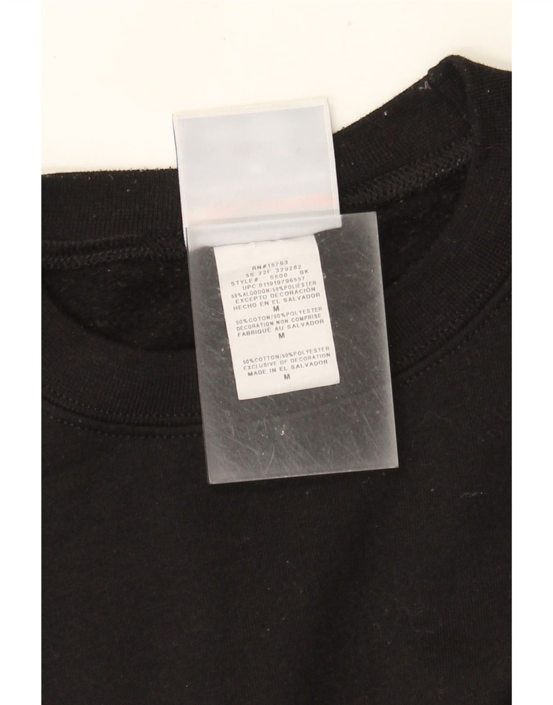 Champion Mens Sweatshirt Jumper Medium Black Cotton