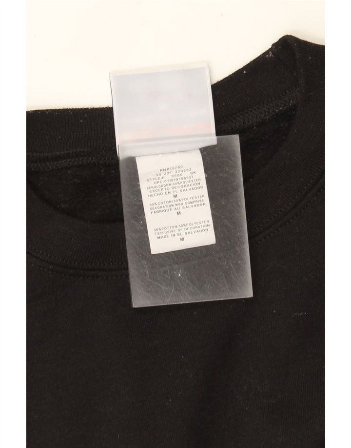 Champion Mens Sweatshirt Jumper Medium Black Cotton