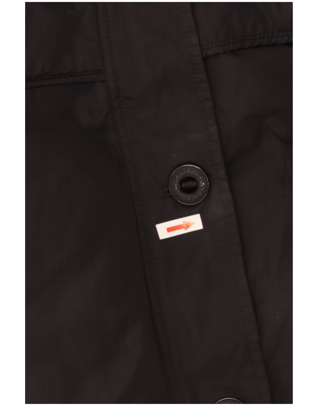 PEUTEREY Womens Padded Coat IT 40 Small Black Polyamide
