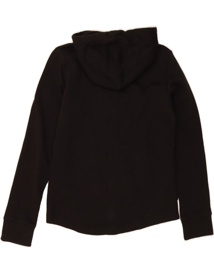 PUMA Womens Zip Hoodie Sweater UK 12 Medium Black Cotton Vintage Puma and Second-Hand Puma from Messina Hembry 