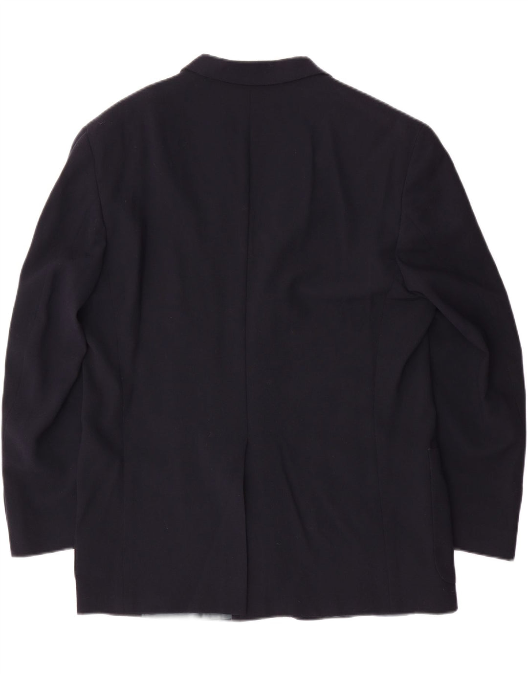 DANIEL HECHTER Mens 3 Button Blazer Jacket IT 52 XL Navy Blue Virgin Wool