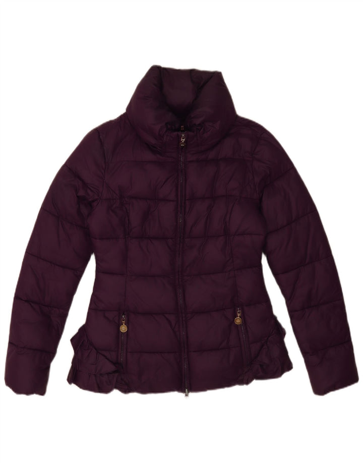 Fornarina Womens Padded Jacket UK 12 Medium Purple