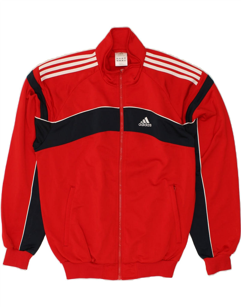 ADIDAS Mens Tracksuit Top Jacket UK 40/42 Medium Red Polyester | Vintage Adidas | Thrift | Second-Hand Adidas | Used Clothing | Messina Hembry 