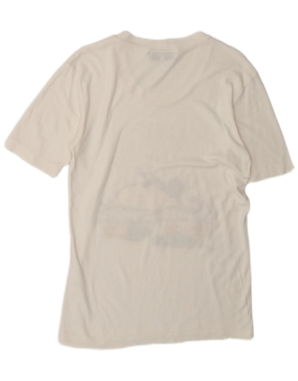 Iceberg Womens Disney Graphic T-Shirt Top IT 42 Medium White Cotton