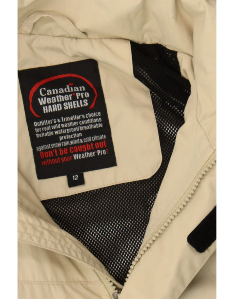 CANADIAN Boys Rain Jacket 11-12 Years Beige Nylon Vintage Canadian and Second-Hand Canadian from Messina Hembry 