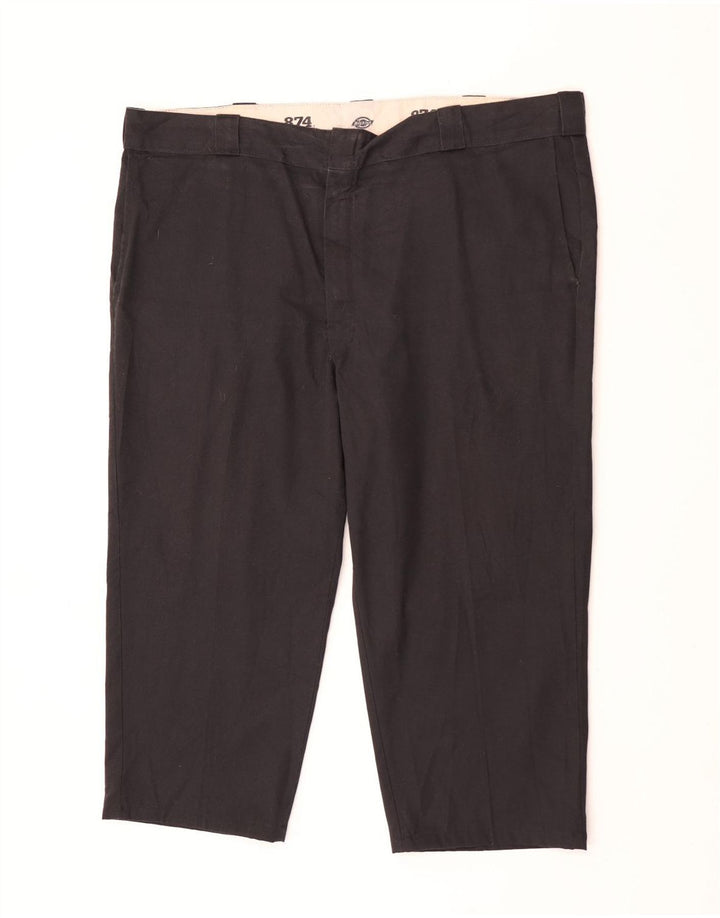 Dickies Mens 874 Original Fit Cropped Trousers W44 L23 Black Polyester