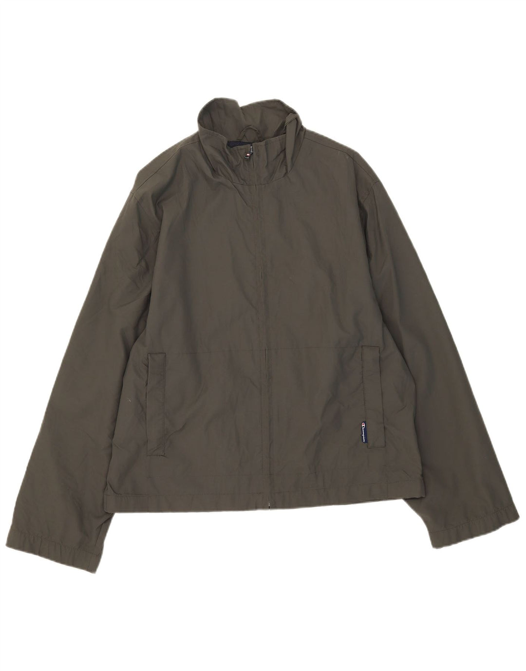 Champion Mens Rain Jacket UK 38 Medium Khaki Polyamide