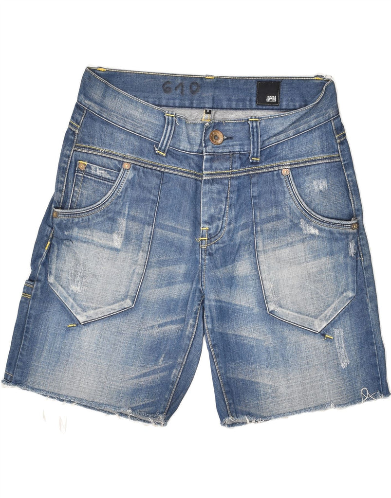 JACK & JONES Mens Denim Shorts Medium W30  Blue Cotton | Vintage Jack & Jones | Thrift | Second-Hand Jack & Jones | Used Clothing | Messina Hembry 