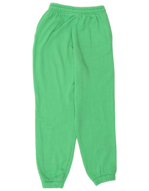Zara Womens Loose Fit Tracksuit Trousers Joggers UK 8 Small Green Cotton