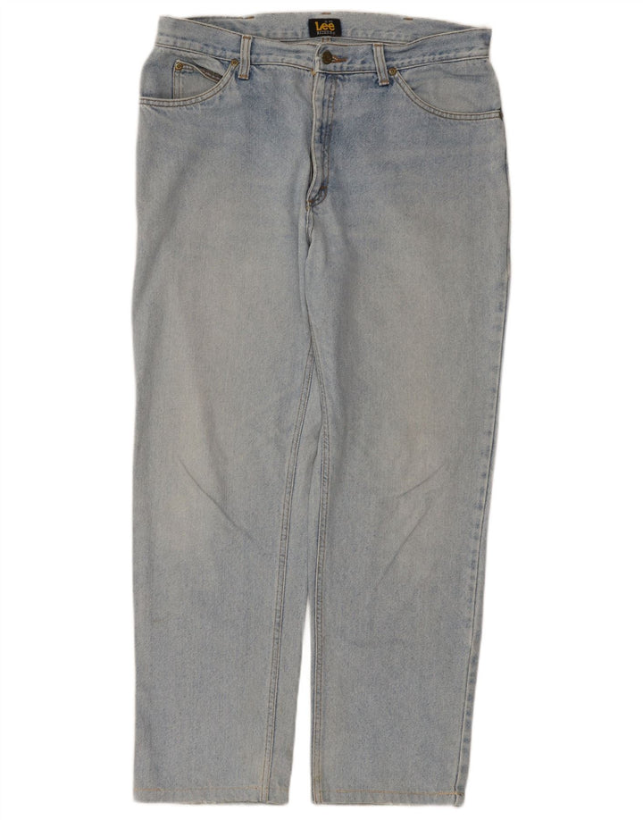 Lee Mens Phoenix Straight Jeans W38 L29 Blue Cotton