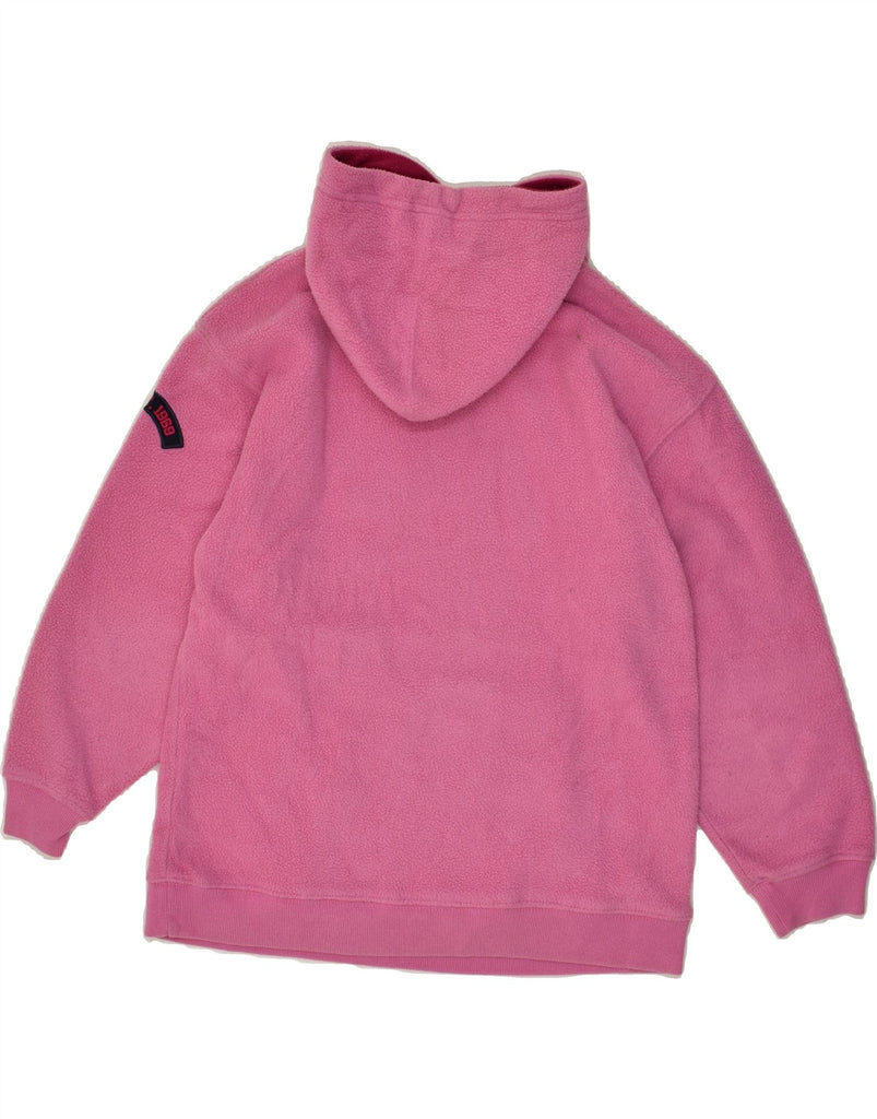 GAP Girls Graphic Hooded Fleece Jumper 9-10 Years Large  Pink Polyester | Vintage Gap | Thrift | Second-Hand Gap | Used Clothing | Messina Hembry 