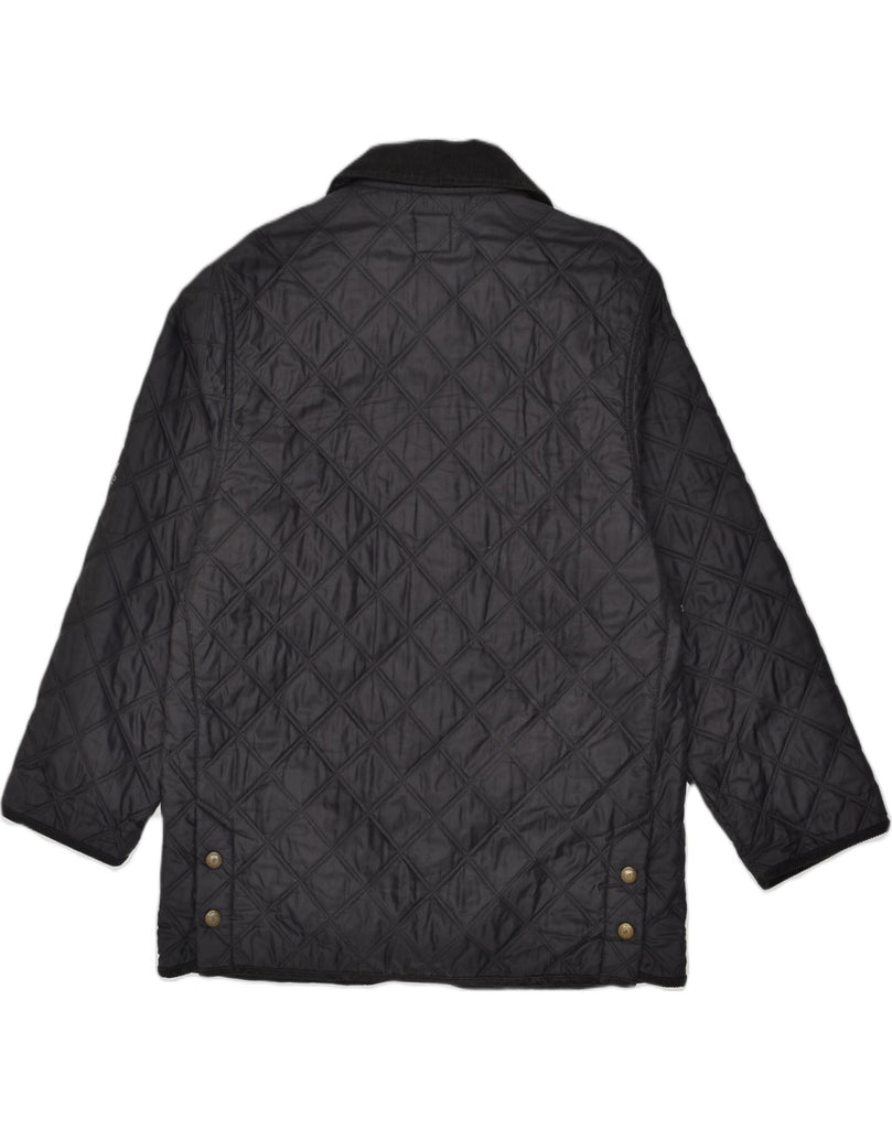 MARINA YACHTING Womens Quilted Jacket UK 38 Medium Black | Vintage Marina Yachting | Thrift | Second-Hand Marina Yachting | Used Clothing | Messina Hembry 