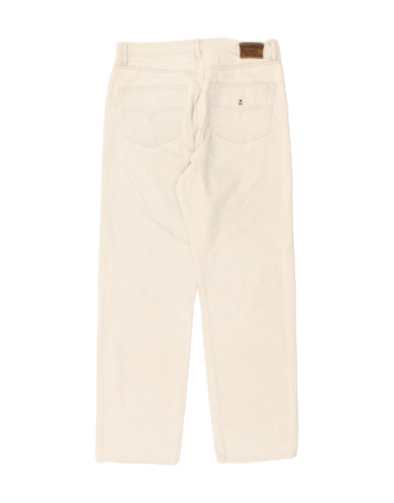 UNIFORM Mens Straight Jeans W36 L32 Off White Cotton Vintage Uniform and Second-Hand Uniform from Messina Hembry 