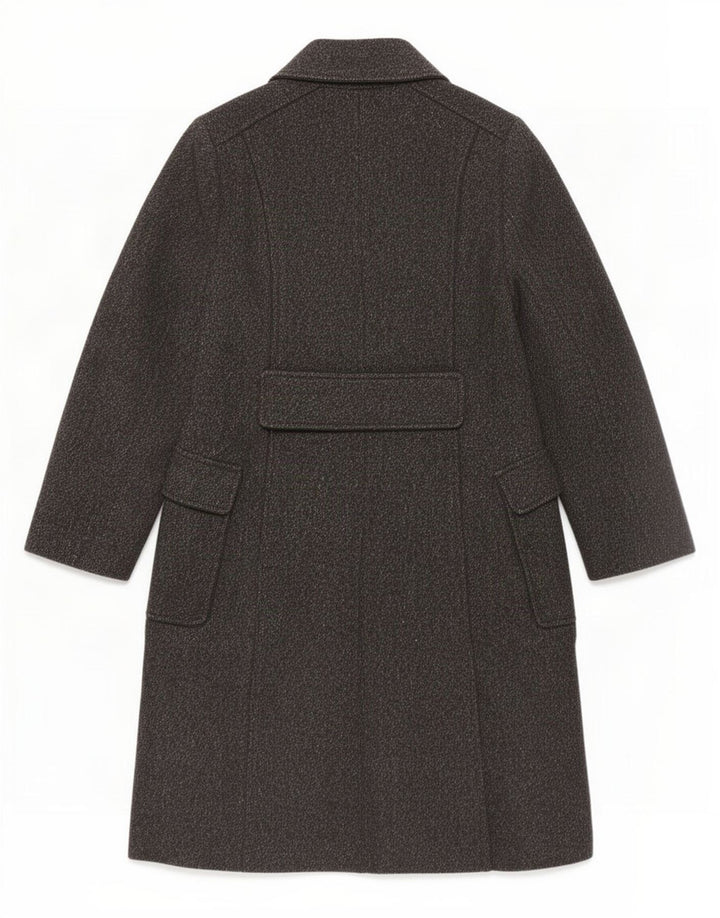 Zara Womens Overcoat UK 14 Medium Grey Wool