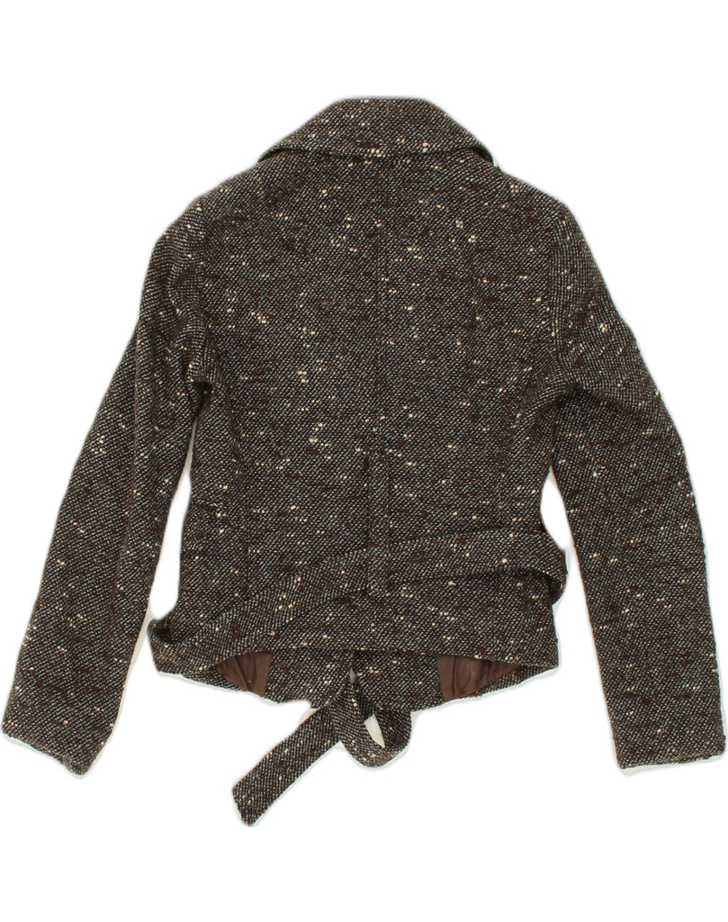 PATRIZIA PEPE FIRENZE Womens Military Jacket IT 42 Medium Brown Flecked | Vintage Patrizia Pepe Firenze | Thrift | Second-Hand Patrizia Pepe Firenze | Used Clothing | Messina Hembry 