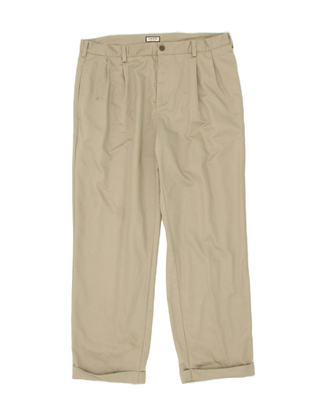 IZOD Mens Pegged Chino Trousers W38 L32 Beige Cotton Vintage Izod and Second-Hand Izod from Messina Hembry 