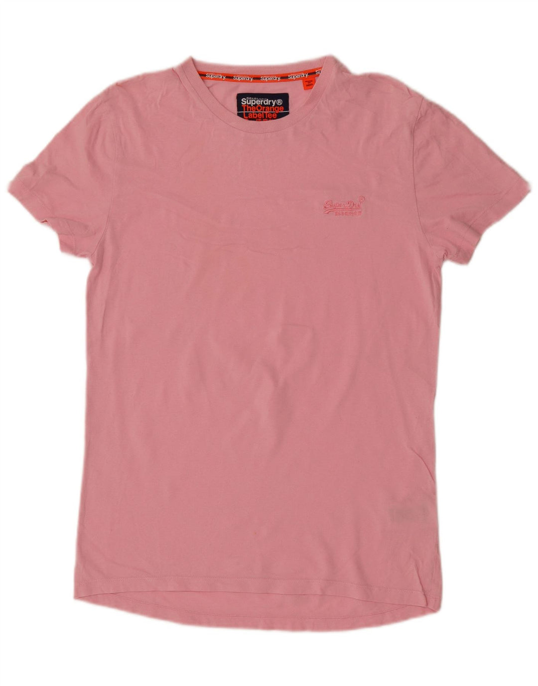 Superdry Mens T-Shirt Top Small Pink