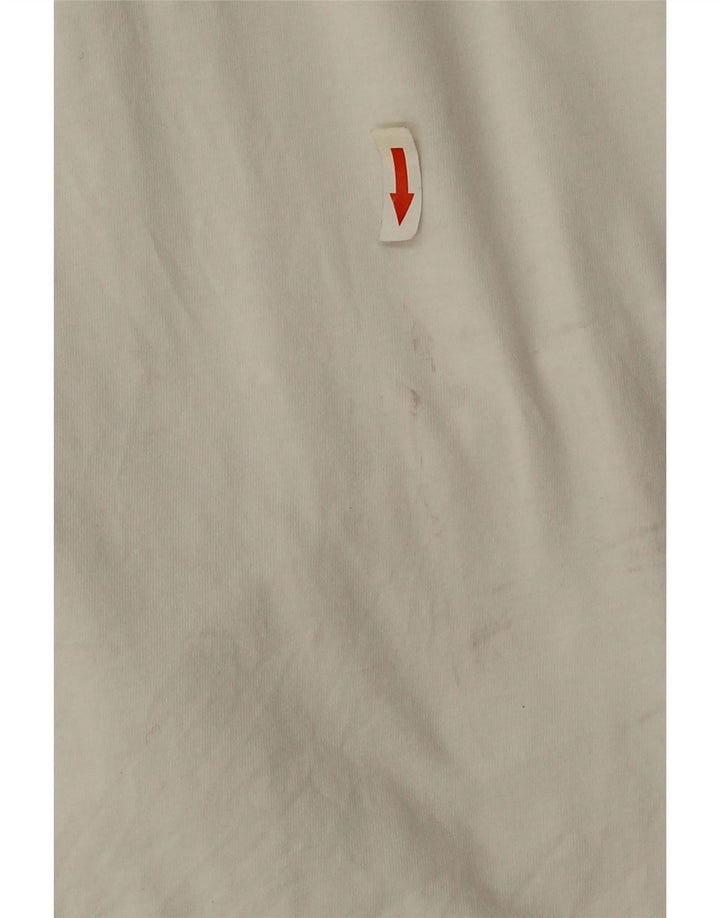 Diesel Mens Graphic Top Long Sleeve 2XL White Cotton