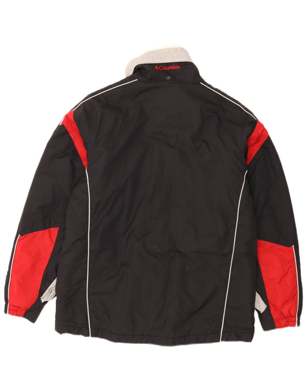 Columbia Boys Windbreaker Jacket 14-15 Years Black Colourblock Nylon