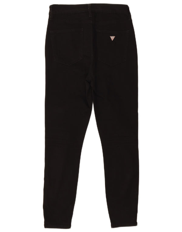 Guess Womens Skinny Jeans W29 L28 Black Cotton