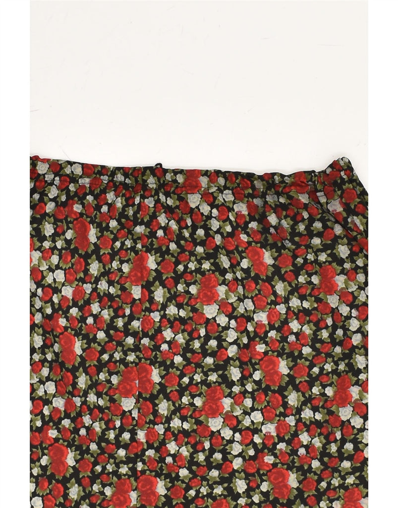 VINTAGE Womens Midi Skirt W28 Medium Red Floral | Vintage Vintage | Thrift | Second-Hand Vintage | Used Clothing | Messina Hembry 