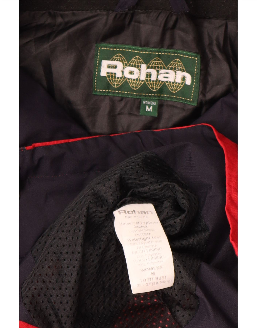 Rohan Womens Hooded Raincoat UK 14 Medium Red Polyester