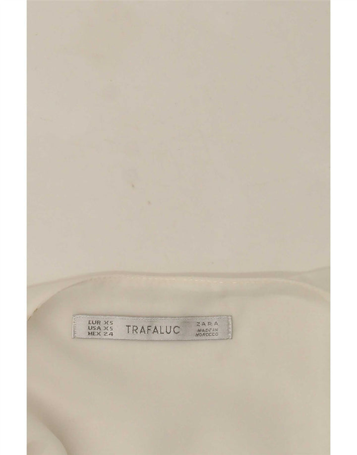 Zara Womens Trafaluc Cami Top UK 6 XS White
