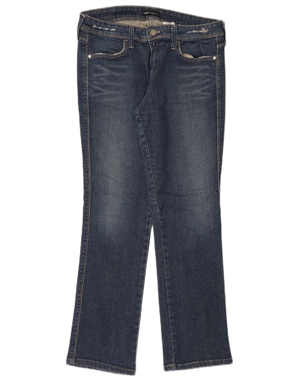 Levi's Womens Distressed Straight Jeans US 10 Large W32 L32 Blue Cotton